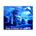 HOUSE, HOME IS WHERE THE HEART IS POSTCARD