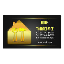 house home maintenance business cards