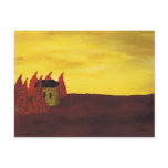 house in the trees postcard