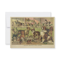 House Kennel and Field by Currier & Ives 1893 Custom Announcements