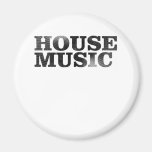 House Music Spiral Text Refrigerator Magnets