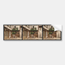 House of Francis I, Abbeville, France vintage Phot Bumper Stickers