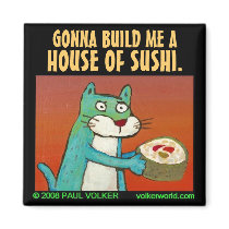 HOUSE OF SUSHI. $3.00 REFRIGERATOR MAGNETS