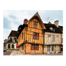 House of the Dolphin in Troyes France Postcard