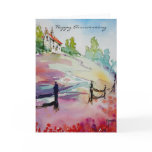 House On The Hill Happy Anniversary Card