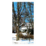 House on the Hill in Winter Custom Photo Card