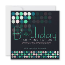House Party Lights Stylish Birthday Invitation