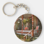 House - Porch - Traditional American Keychains