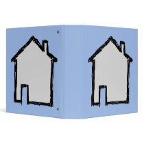 House Sketch. Black and Blue. Binder