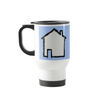 House Sketch. Black and Blue. Mug