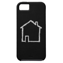 House Sketch. Grey and Black. iPhone 5 Covers