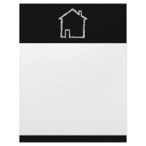 House Sketch. Grey and Black. Letterhead Design