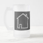 House Sketch. Grey and Black. Mug