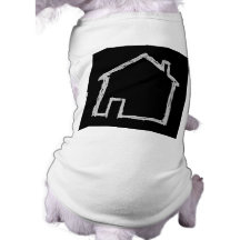 House Sketch. Grey and Black. Pet Clothes