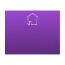 House Sketch. Grey and Purple. Full Color Flyer