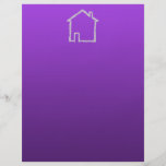House Sketch. Grey and Purple. Flyers