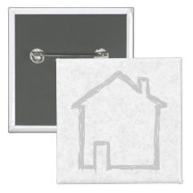 House Sketch. Grey. Button