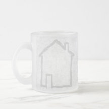 House Sketch. Grey. Coffee Mugs