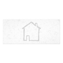 House Sketch. Grey. Custom Announcements