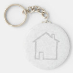 House Sketch. Grey. Key Chain