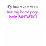 House vs. Homepage t-shirts
