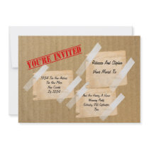 House Warming Party CardBoard Box Custom Invite