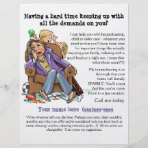 Housecleaning flyer (fully customizable)