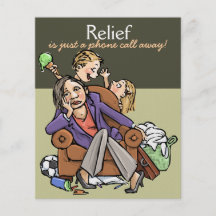Housecleaning service advertising promo card 4x5 custom flyer
