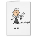 Housekeeper Stick Figure Card