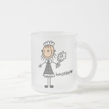 Housekeeper Stick Figure Coffee Mugs