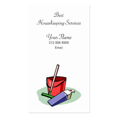 Housekeeping Business Card by shopstew