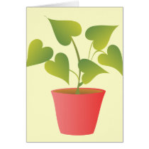 Houseplant III Greeting Cards