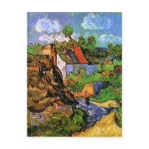 Houses in Auvers, Vincent van Gogh Postcard