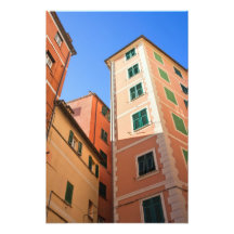 houses in Camogli Photographic Print