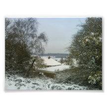 Houses in the snow photograph