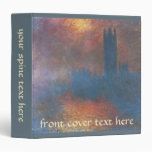 Houses of Parliament, London by Claude Monet 3 Ring Binders