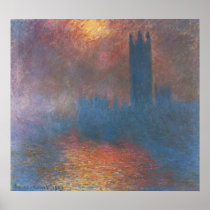 Houses of Parliament, London by Claude Monet Print