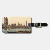 Houses of Parliament, London, England Bag Tag