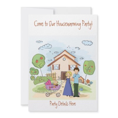 housewarming cards personalized announcements by funny_tshirt