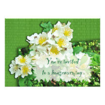Housewarming Invitation Multiflora Roses