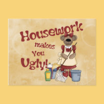 Housework postcards