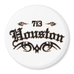 Houston 713 refrigerator magnets