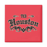 Houston 713 refrigerator magnet