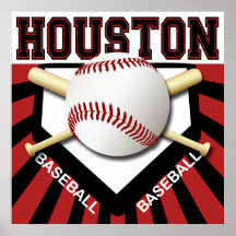 HOUSTON BASEBALL POSTER