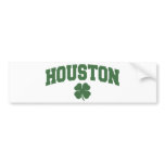 Houston (Irish Shamrock) Bumper Sticker
