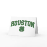 Houston (Irish Shamrock) Greeting Cards