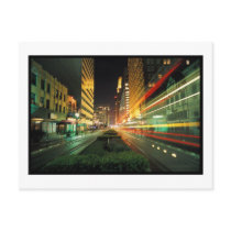 Houston Main Street at Night Postcards