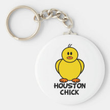 Houston Texas Chick Key Chains
