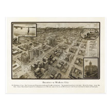 Houston Texas in 1912 Postcard
