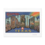 Houston, Texas - Large Letter Scenes 3 Postcard